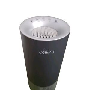 Hunter HP400 Tower Air Purifier w/ EcoSilver and HEPA Filtration -Brown V37985